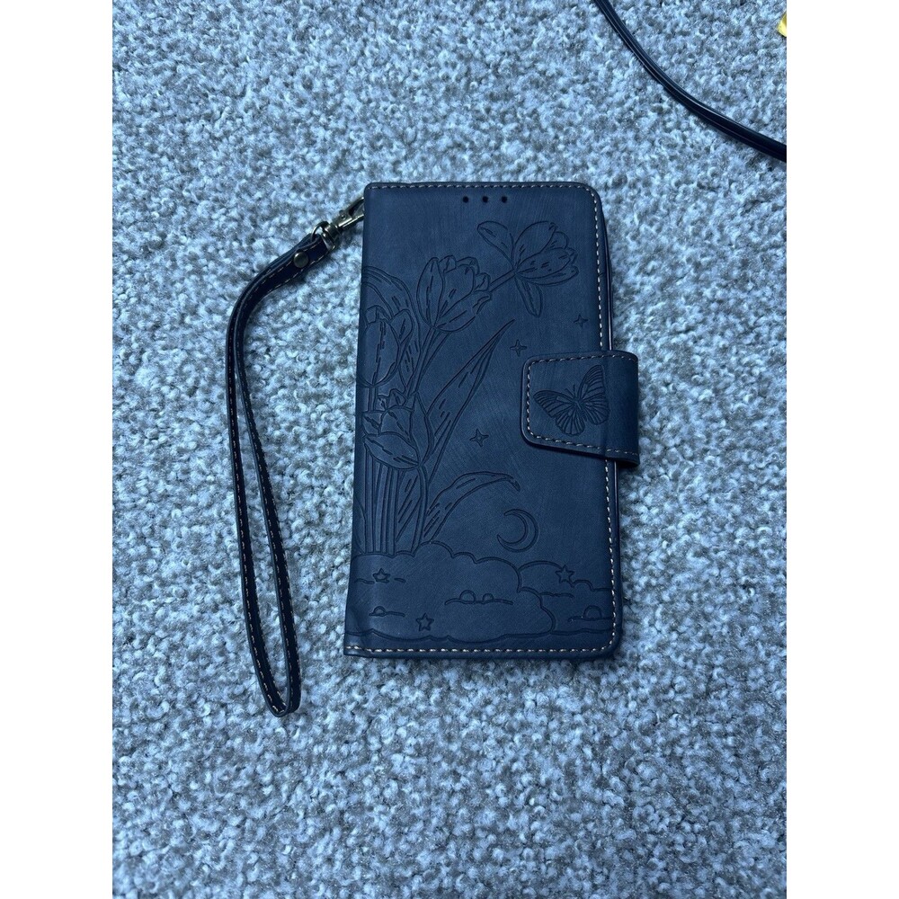 Embossed Tulip and Butterfly Leather Wallet Case Cover For Samsung Galaxy S20 FE